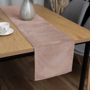 Biante Zamatový behúň na stôl Velvet Prémium SVP-043 Púdrovo ružový 35x120 cm