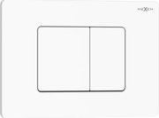 Mexen Tex 05, splachovacie tlačidlo z nehrdzavejúcej ocele, biela lesklá, 6105-01