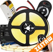 Sada LED neónových COB pásikov 12V 5m 4000K 60W - zdroj + diaľkový ovládač