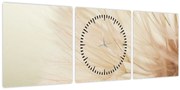 Obraz - Detaily kvetu (s hodinami) (90x30 cm)