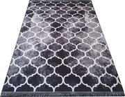 DY Čierny koberec s geometrickým vzorom Horeca-New 101 Rozmer: 60x100 cm