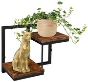 Nástenný stojan na kvety REMUS RUSTIC čierny