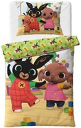 Bavlnené posteľné obliečky Zajko Bing a Slonica Sula v škôlke - 100% bavlna - 70x90 cm + 140x200 cm