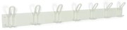 Biely kovový nástenný vešiak 100 cm Miles – Spinder Design