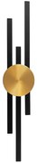 Toolight Rea, Nástenné svietidlo LED APP1437-W BLACK GOLD, OSW-07685