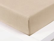 XPOSE® Jersey plachta Exclusive - biela káva 160x200 cm