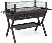 Gril na drevené uhlie s roštmi