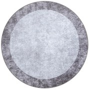 Koberec MIRO 51648.803 mramor, tmavosivý kruh
