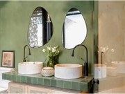 Nástenné zrkadlo Ida 40x60 cm, čierne%