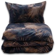 Obliečky zo zmesi bavlny a ľanu Vodné listy, 220 x 200 cm, 2 ks 70 x 80 cm