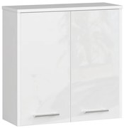 Kúpeľňová skrinka FIN W 60 cm 2D biela, lesk