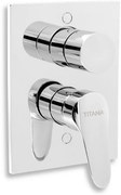 Novaservis Titania Iris New, podomietková vaňová batéria s prepínačom, chrómová, 94450R,0