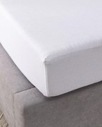 Jersey napínacia plachta Jerry 90x200 cm white