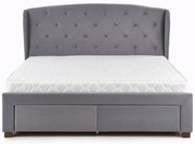 Posteľ Sabrina 160 sivá/orech