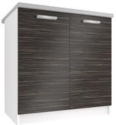 Kuchynská skrinka Belini spodná 80 cm eben kráľovský s pracovnou doskou  TOR SD80/0/WT/HK/0/T