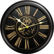 Dekoračné retro nástenné hodiny s pohyblivými prevodmi