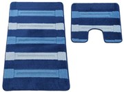 Sada kúpeľňových koberčekov Montana Said XL Dark Blue