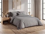 Krepové obliečky DENYX BLEND sivé, zips Rozmer obliečky: 70 x 90 cm | 140 x 200 cm