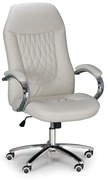 Kožené kancelárske kreslo SUPERIOR, slonová kosť