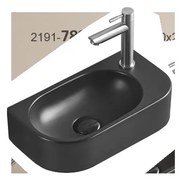 Mexen Viera umývadlo na dosku pravá 40 x 21 cm, Čierna matná - 21274085R