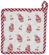 Bavlnená podložka pod hrniec Cherry Cupcake - 20 * 20 cm