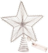 Svetelná dekorácia na baterky v striebornej farbe Startop – Dakls