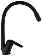 Kuchinox Elza, stojanková drezová batéria s elastickým ramenom, čierna matná, LAV-BKE_B67D