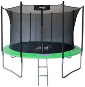 Trampolína s vnútornou sieťkou 374 cm Gardenline - zelená