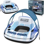 Nafukovací plavecký kruh Hydro-Force so strechou 123x123x51cm BESTWAY + sieťované dno + operadlo 43725