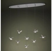 Eglo 390401 - LED Stmievateľný luster na lanku PARATEBUENO 8xLED/4,2W/230V chróm