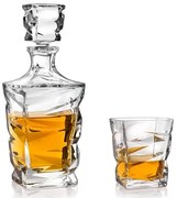 Crystal Bohemia ZIG ZAG whisky set (1 + 6)