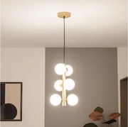 Brilagi - LED Luster na lanku MILLA 6xG9/3W/230V zlatá/biela