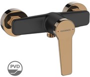 Kuchinox Alanis, nástenná sprchová batéria, čierna-ružové zlato, LAV-BQI_840D