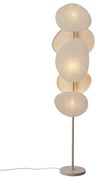 Japandi stojaca lampa béžová 3-svetlá - Organica