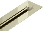 Mexen Flat Super Slim, super tenký odtokový žľab s 360° rotačným sifónom 50 cm, zlatá lesklá, 1551050