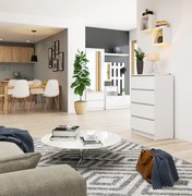 Komoda Kadir TYP2 (biela). Akcia -19%. Vlastná spoľahlivá doprava až k Vám domov. 1068644
