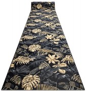 Protišmykový behúň MONSTERA Listy zlatý - Výpredaj