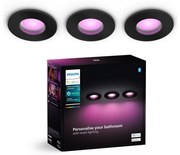 Philips Philips-SADA 3x LED RGBW Stmievateľné kúpeľňové sv. Hue XAMENTO 1xGU10/4,2W IP44 P6195