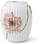 Biela porcelánová váza Kähler Design Poppy, výška 21 cm