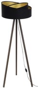 Stojacia lampa GALAXY 1xE27/60W/230V čierna/hnedá