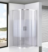 Avignon 6mm White zakrivený Sprchový kút 90*90 190cm