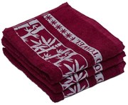Bambusový uterák BAMBOO 50 x 90 cm vínový, 70% bambusové vlákno | 30% bavlna