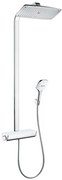 Hansgrohe Raindance Select E, sprchový set Showerpipe 360 s termostatom, EcoSmart 9 l/min, biela/chróm, HAN-27286400