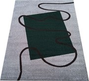 DY Sivo-zelený koberec s geometrickým vzorom Otto 08 Rozmer: 120x170 cm