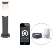 Inteligentný vonkajší lampáš antracit 45 cm vrátane Wifi P45 - Rox