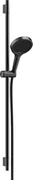 Hansgrohe Rainfinity, sprchová sada 130 3jet EcoSmart s tyčou S Puro 90 cm, kartáčovaný čierny chróm, HAN-28744340