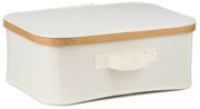 Úložný box G21 40 x 30 x 15 cm, bambusový s vekom, béžový