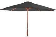 Slnečník Florida Ø 3,5m - polyester/drevo - antracit