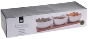 Keramická servírovacia miska Triple 30x10x6 cm sada 3ks