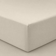 Posteľná plachta Jersey Krémová 140 g/m² 90x200 cm